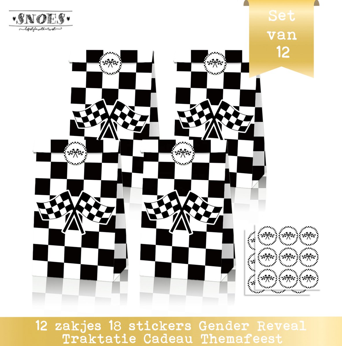 50st Raceauto-Cadeauzakjes, Premium Duurzame Goodiebags met
