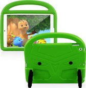Mobigear - Tablethoes geschikt voor Apple iPad 9 (2021) Kinder Tablethoes met Handvat | Mobigear Buddy - Groen