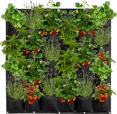 Luminairo - Verticale Tuin - 36 Vakken - 100 x 100 CM - Kweekzak - Kweekbak van Vilt - Moestuin – Plantenbak – Plantenzakken - Kweekzakken