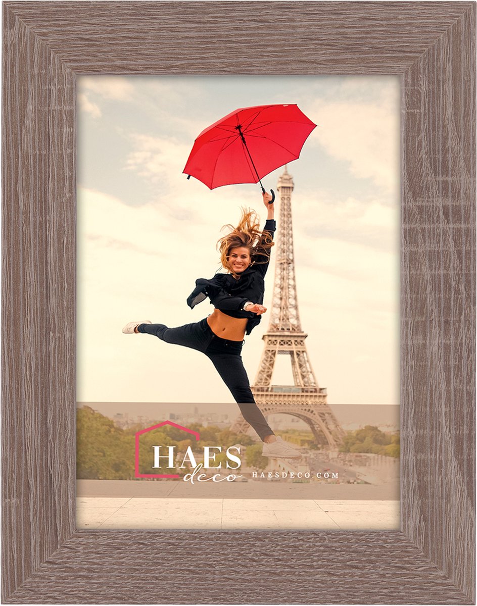 HAES deco Houten fotolijst Paris bruin voor 1 foto formaat 13x18 - SP001135
