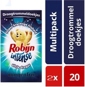 Robijn Droogtrommeldoekjes – Intense Morgenfris 2 x 20 doekjes