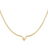 Yehwang  Ketting V Schakel Goud 216243-181