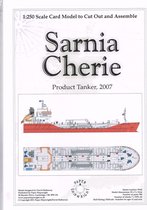 bouwplaat / schaalmodel in karton Schepen : Sarnia Cherie, tanker, schaal 1:250