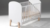 Vipack Complete babykamer Kiddy met commode, opzet en kast 3-deurs - 60 x 120 cm - wit