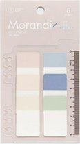 Index tabs - 60 stuks - inclusief liniaal - 6 kleuren - sticky notes