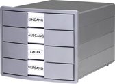 HAN IMPULS KARMA 10128-18 Ladebox Zwart DIN A4, DIN C4 Aantal lades: 4