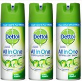 Dettol All-In-One-Disinfectant Spray-Spring Waterfall - 3x400ml