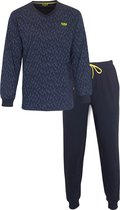 MEQ Heren Pyjama Blauw MEPYH2104A - Maten: M