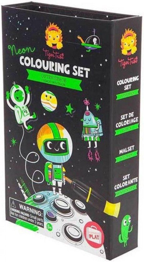 Tiger Tribe Neon Colouring Sets/Outer Space