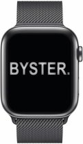BYSTER. Milanees bandje voor Apple Watch - 42/44/45 mm - Grijs