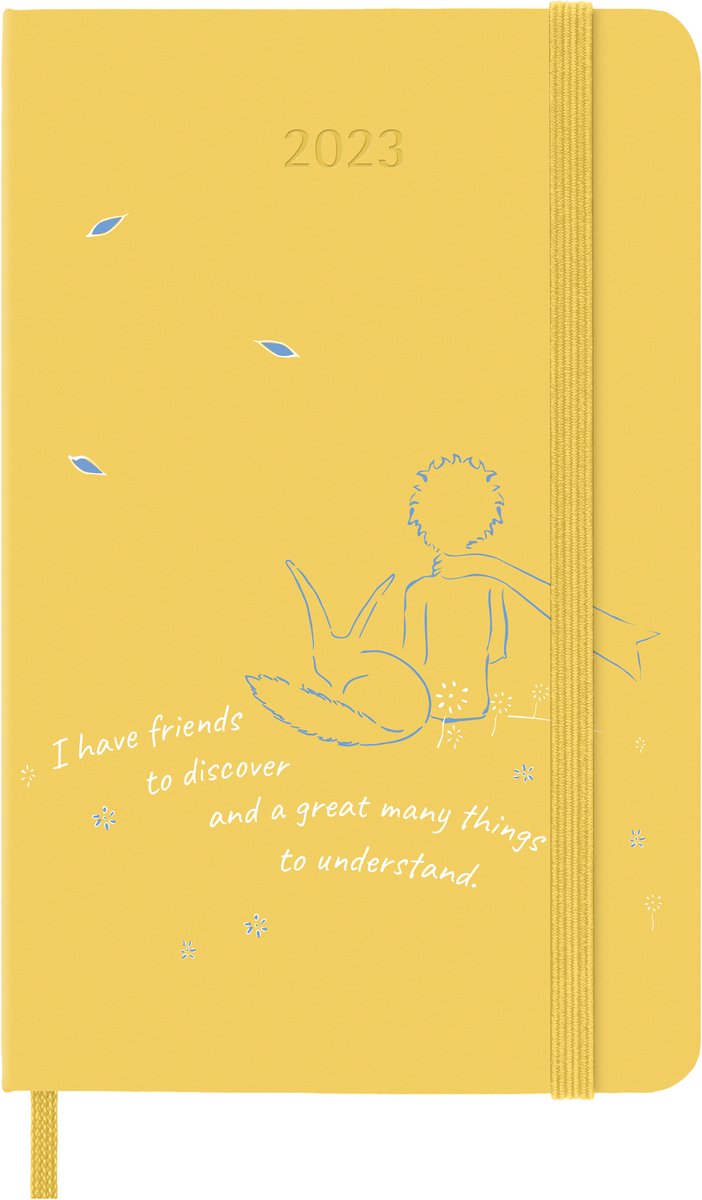 Agenda Moleskine LE PETIT PRINCE 2023, Settimanale, Pocket, Fox Yellow, Cartoleria Moleskine