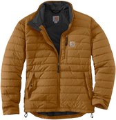 Carhartt Gilliam Jas - Lightweight Insulated Jacket - Rain Defender - Brown - Heren - Maat L (valt als XL)