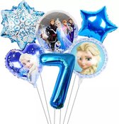 Elsa Bevroren Prinses Folie Ballonnen 1 Set Disney Thema Verjaardagsfeestje Decoraties 32inch Nummer