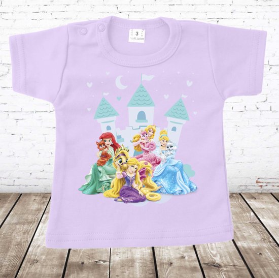 Lavendel prinsessen shirt -s&C-74-t-shirts meisjes