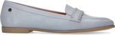 No Stress - Dames - Lichtblauwe leren loafers - Maat 39