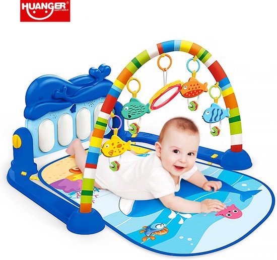 Vrijgevig Knikken bunker Babygym Met Speeltjes En Piano Voor Baby 0-2 Jaar - Babymat - Baby Speelmat  -... | bol.com