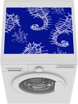 Wasmachine beschermer mat - Puber - Zeedieren - Koraal - Patroon - Breedte 55 cm x hoogte 45 cm
