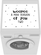 Wasmachine beschermer mat - Kraamcadeau - Baby - Familie - Breedte 55 cm x hoogte 45 cm