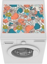 Wasmachine beschermer mat - Bloemen - Patronen - Vintage - Breedte 55 cm x hoogte 45 cm