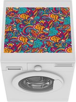 Wasmachine beschermer mat - Hippie - Flora - Abstract - Patroon - Breedte 55 cm x hoogte 45 cm