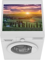 Wasmachine beschermer mat - Italië - Zonsondergang - Toscane - Breedte 55 cm x hoogte 45 cm