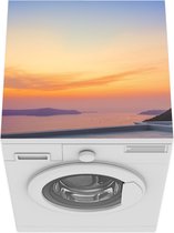 Wasmachine beschermer mat - Zee - Hemel - Kleuren - Breedte 60 cm x hoogte 60 cm
