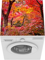 Wasmachine beschermer mat - Kleurrijke Japanse esdoorns - Breedte 60 cm x hoogte 60 cm