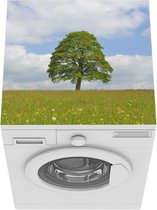 Wasmachine beschermer mat - Een esdoorn in Duitsland tijdens de lente - Breedte 60 cm x hoogte 60 cm