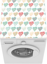 Wasmachine beschermer mat - Design - Valentijn - Cadeau - Breedte 60 cm x hoogte 60 cm