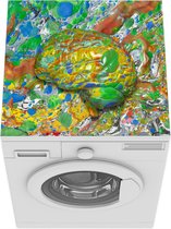 Wasmachine beschermer mat - Gekleurd brein - Breedte 60 cm x hoogte 60 cm