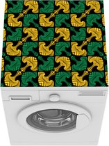 Wasmachine beschermer mat - Anker - Celtic - Groen - Goud - Patronen - Breedte 60 cm x hoogte 60 cm