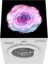 Wasmachine beschermer mat - Roos - Abstract - Kleuren - Breedte 60 cm x hoogte 60 cm