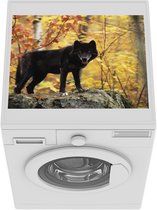 Wasmachine beschermer mat - Wolf - Rots - Boom - Breedte 55 cm x hoogte 45 cm