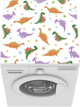 Wasmachine beschermer mat - Dino - Patronen - Sterren - Breedte 60 cm x hoogte 60 cm