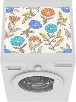 Wasmachine beschermer mat - Patroon - Bloemen - Planten - Breedte 55 cm x hoogte 45 cm