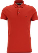 Tommy Hilfiger 1985 Slim Fit polo - Cinnabar Red -  Maat: S