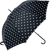 Juleeze Paraplu Volwassenen Ø 100 cm Zwart Polyester Stippen Regenscherm