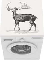 Wasmachine beschermer mat - Illustratie van het Reuzenhert (Megaloceros giganteus) - Breedte 60 cm x hoogte 60 cm