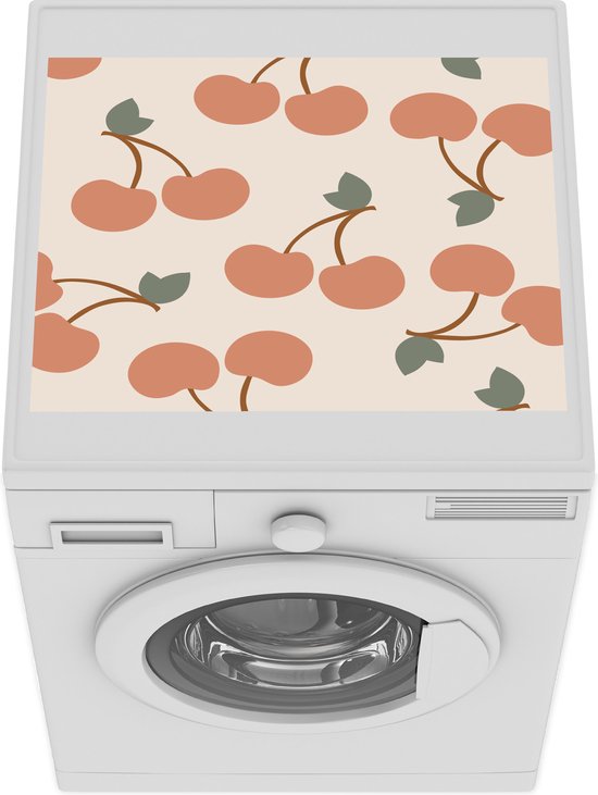 Protège machine à laver - Tapis de machine à laver - Fruit - Pastel -  Cerises - Été 