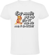 Ons moeder zeei nog doe da nou niet maar ik deei het toch Heren t-shirt | Jan Biggel | borrel | feest | carnaval | grappig | cadeau | Wit