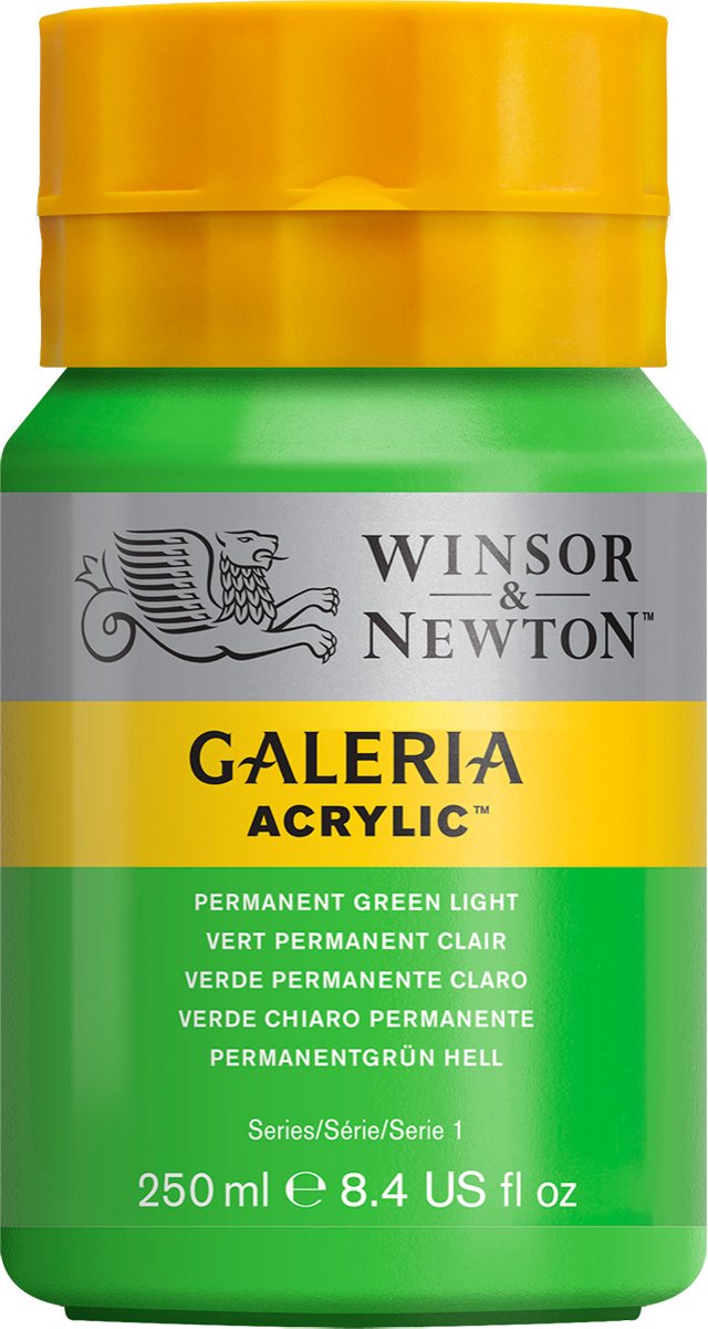 Winsor & Newton Galeria - Acrylverf - 250ml - Permanent Green Light