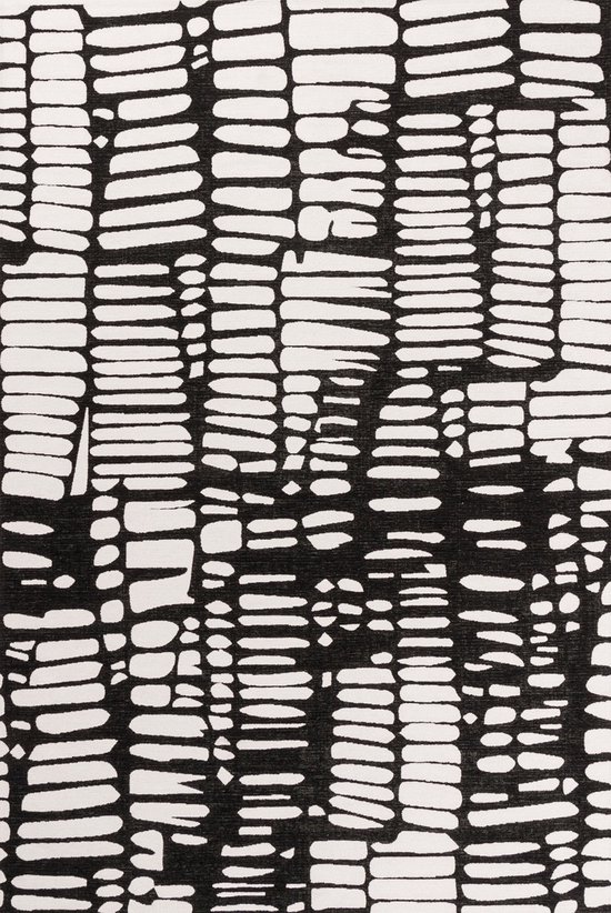Vloerkleed Mart Visser Icxs Black White 25 - maat 155 x 230 cm