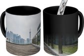 Magische Mok - Foto op Warmte Mok - Houten terras met glazen rand - 350 ML - Uitdeelcadeautjes