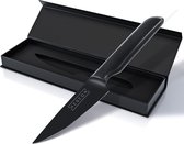 Hescom - Couteau d'office - Acier inoxydable avec revêtement en céramique - Zwart