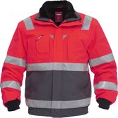 FE Engel Pilot Jas EN 20471 1172-928 - Rood/Grijs 4725 - 4XL