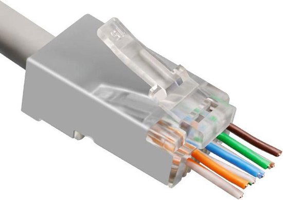 Pack De 10 Connecteurs RJ45 étanches à Sertir - Coupleur De Jonction Pour Câble Réseau