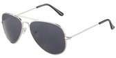 Zonnebril Piloot - Aviator - Glazen 55 mm - Zilverkleurig