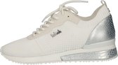 La Strada sneaker WHITE KNITTED / SILVER METAL P 38