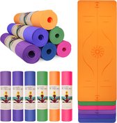 AboveGenius - Yoga mat - Fitnessmat - Sportmat - Anti Slip - TPE Milieuvriendelijk - 6mm