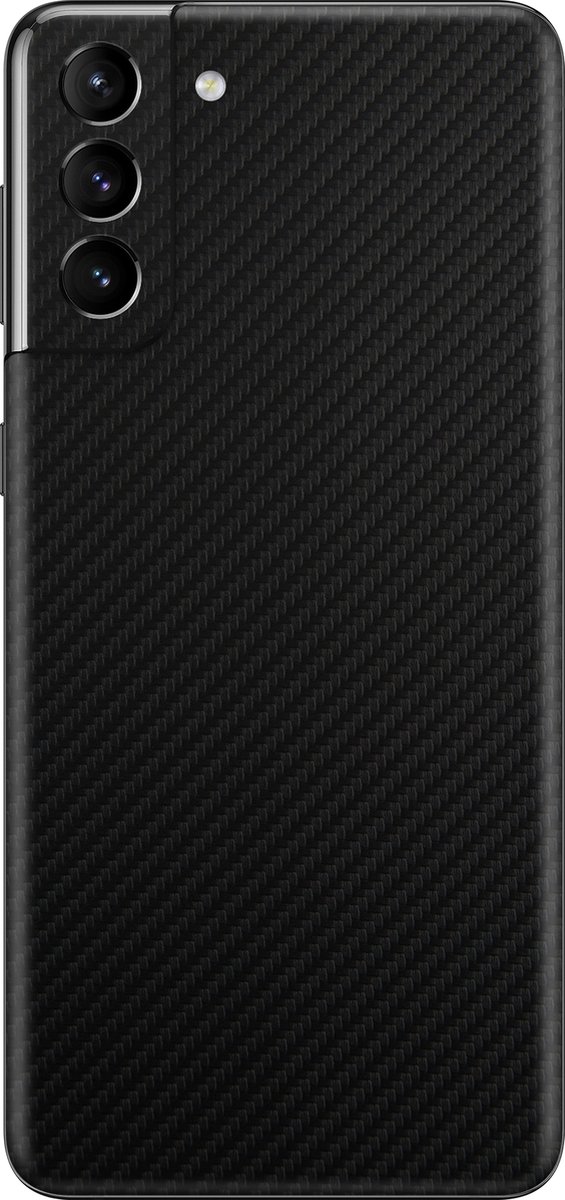 Samsung Galaxy S21 Skin Carbon Zwart - 3M Sticker